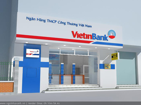 Thiết kế nội thất Shoroom phòng giao dịch ngân hàng Vietinbank